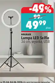 Biedronka Lampa LED Selfie 36 cm, wysoka, USB oferta