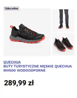 Decathlon QUECHUA BUTY TURYSTYCZNE MĘSKIE QUECHUA MH500 WODOODPORNE oferta