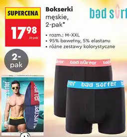 Biedronka Bokserki męskie, 2-pak* bad surfer oferta