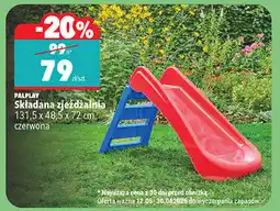 Biedronka Składana zjeżdżalnia PALPLAY 131,5 x 48,5 x 72 cm czerwona oferta
