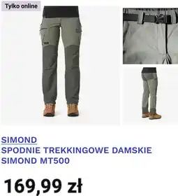 Decathlon SIMOND SPODNIE TREKKINGOWE DAMSKIE SIMOND MT500 oferta