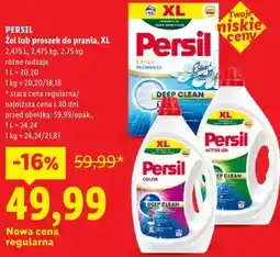Lidl PERSIL Żel lub proszek do prania, XL 2,475 L, 2,475 kg, 2,75 kg różne rodzaje oferta