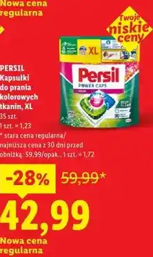 Lidl PERSIL Kapsułki do prania kolorowych tkanin, XL 35 szt oferta