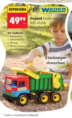 Biedronka Pojazd budowlany lub służb miejskich dźwig Wader oferta