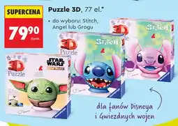 Biedronka Puzzle 3D Ravensburger Stitch 77 el oferta