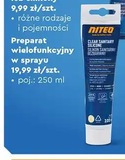 Biedronka Silikon sanitarny bezbarwny NITEO oferta