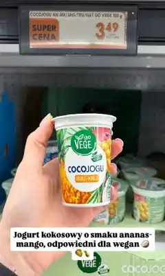 Biedronka Jogurt kokosowy Cocojogu jagoda go VEGE oferta
