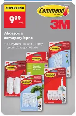 Biedronka Akcesoria samoprzylepne Command 3m klipsy oferta