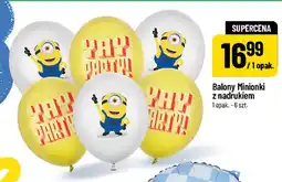 Polomarket Balony Minionki z nadrukiem 6-pak oferta