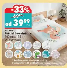 Biedronka Pościel bawełniana MAYAMOO 100cm x 135cm oferta