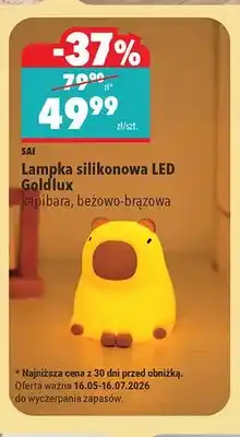 Biedronka Lampka silikonowa LED SAI Goldlux kapibara beżowo-brązowa oferta