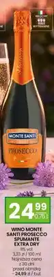 Twój Market Wino MONTE SANTI PROSECCO SPUMANTE EXTRA DRY oferta