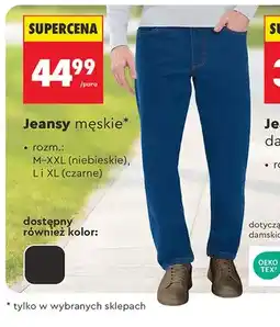 Biedronka Jeansy męskie Clevé oferta