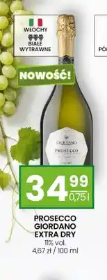 Twój Market Wino Prosecco Giordano Extra Dry białe wytrawne 11% vol oferta