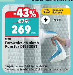 Biedronka Parownica do ubrań TEFAL Pure Tex DT9530E1 1700W oferta