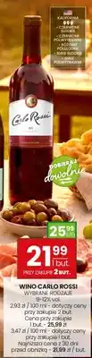 Twój Market Wino Carlo Rossi czerwone słodkie 9-12% vol oferta