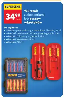 Biedronka Wkrętaki izolowane do prac precyzyjnych NITEO 6 el oferta