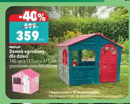 Biedronka Domek ogrodowy dla dzieci PALPLAY 140cm x 111cm x 115cm różowy oferta