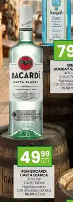 Twój Market Rum Bacardi Carta Blanca 37,5% vol oferta