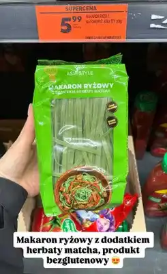 Biedronka Makaron ryżowy z dodatkiem herbaty matcha Asia Style oferta