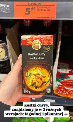 Biedronka Kostki curry Asia Flavours oferta