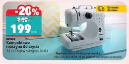 Biedronka Kompaktowa maszyna do szycia Hoffen 12 rodzajów ściegów biała oferta