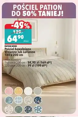 Biedronka Pościel bawełniana Pation Home Vivienne 140x200cm oferta