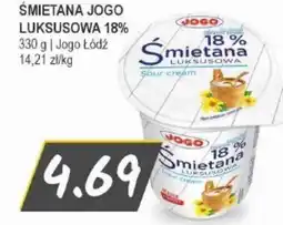 Słoneczko Jogo Śmietana Luksusowa 18% oferta