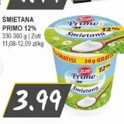 Słoneczko Zott Śmietana Primo 12% oferta