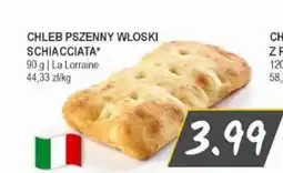 Słoneczko Chleb pszenny włoski Schiacciata oferta