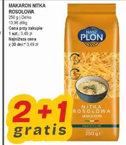 Słoneczko Nasz Plon Makaron Nitka Rosołowa oferta