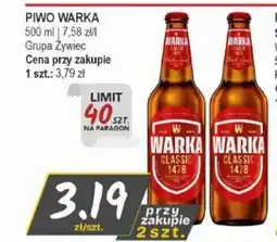 Słoneczko Piwo Warka Classic oferta