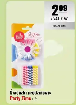 Eurocash Świeczki urodzinowe: Party Time x 24 oferta
