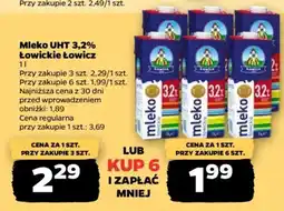 Netto Mleko UHT 3,2% Łowickie Łowicz oferta
