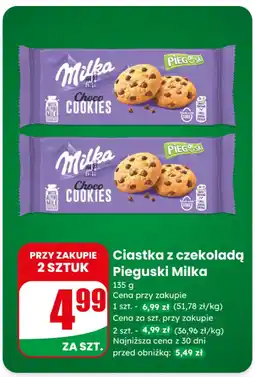 Dino Ciastka z czekoladą Pieguski Milka oferta