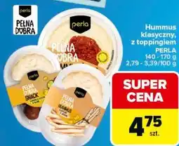 Carrefour Hummus klasyczny, z toppingiem PERLA oferta