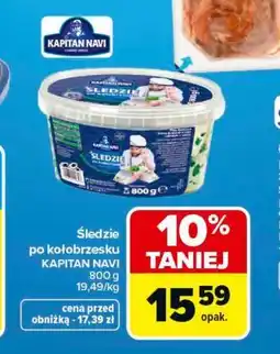 Carrefour Śledzie po kołobrzesku KAPITAN NAVI oferta