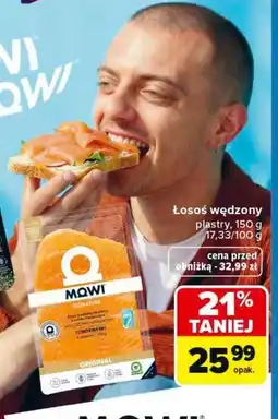 Carrefour Łosoś wędzony plastry oferta