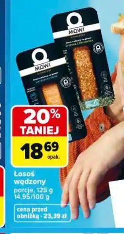 Carrefour Łosoś wędzony porcje oferta
