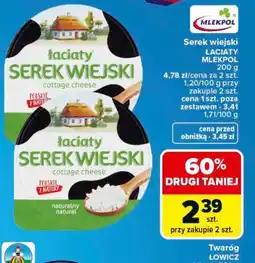 Carrefour Serek wiejski ŁACIATY MLEKPOL oferta