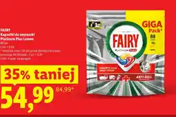 Lidl Kapsułki do zmywarki Fairy oferta