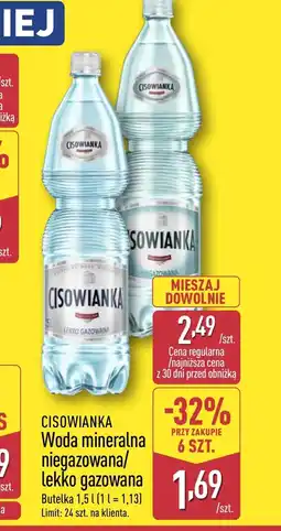 ALDI Woda mineralna Cisowianka oferta