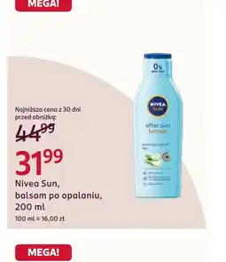 Rossmann Balsam po opalaniu Nivea oferta