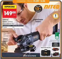 Biedronka Szlifierka kątowa z silnikiem bezszczotkowym NITEO PRO 20V oferta