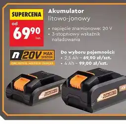 Biedronka Akumulator litowo-jonowy NITEO 2,5Ah 20V oferta