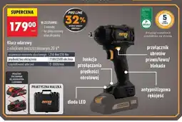 Biedronka Klucz udarowy z silnikiem bezszczotkowym 20V NITEO PRO oferta