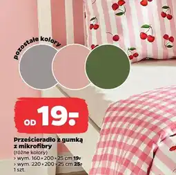 Netto Prześcieradło z mikrofibry 160x200x25cm oferta