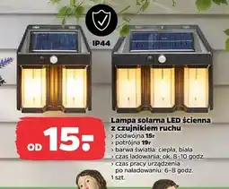 Netto Lampa solarna LED ścienna z czujnikiem ruchu potrójna IP44 oferta