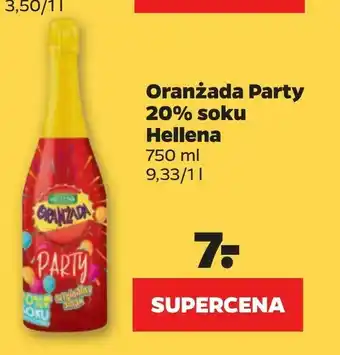 Netto Oranżada Party 20% soku Hellena oferta