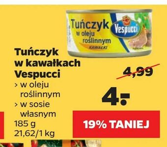 Netto Tuńczyk w kawałkach Vespucci oferta